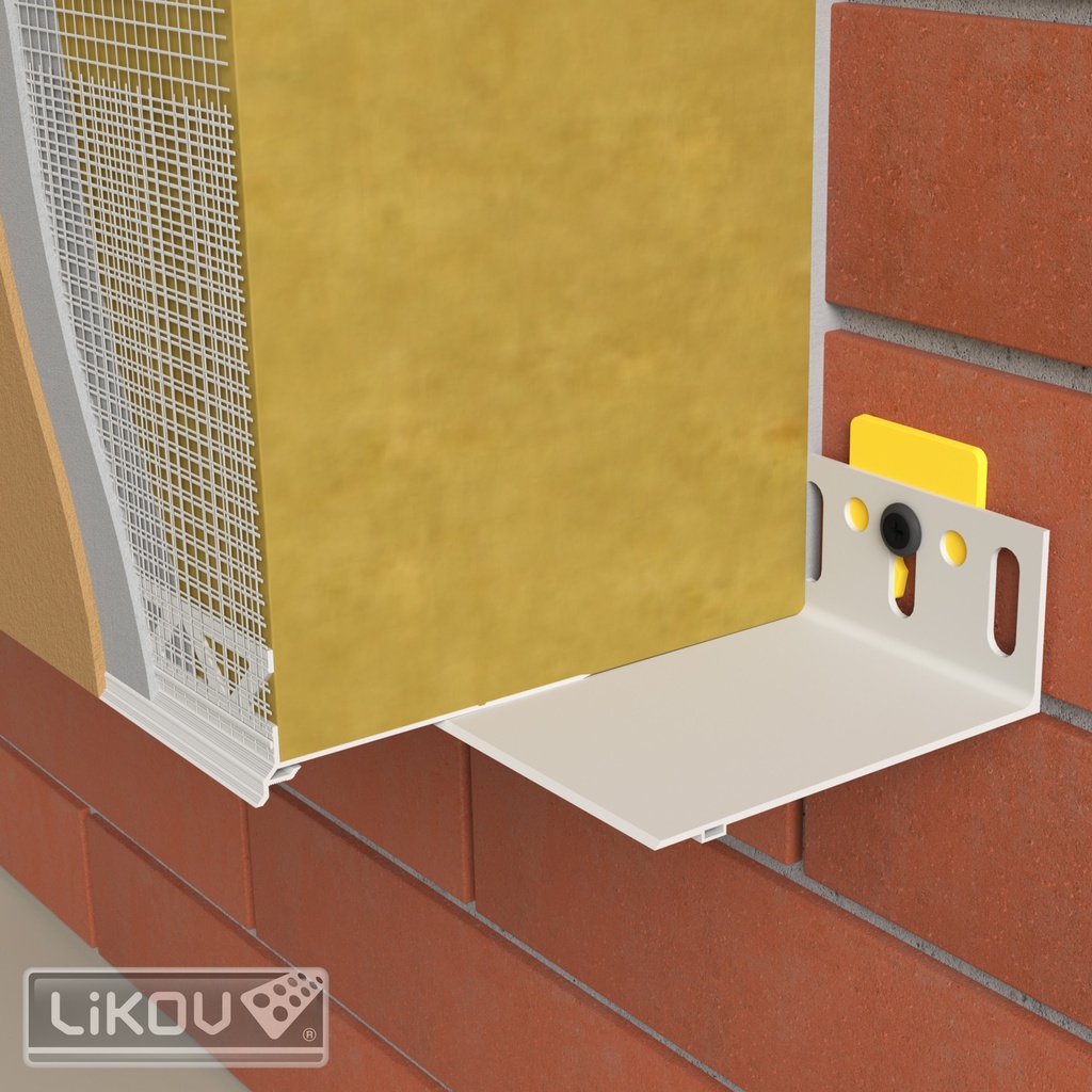 Verstelbaar Sokkelprofielsysteem 60–320 mm – Combi Start- & Afwerkingsprofiel voor ETICS (2 m per profiel)