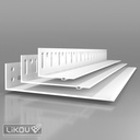 Verstelbaar Sokkelprofielsysteem 60–320 mm – Combi Start- & Afwerkingsprofiel voor ETICS (2 m per profiel)