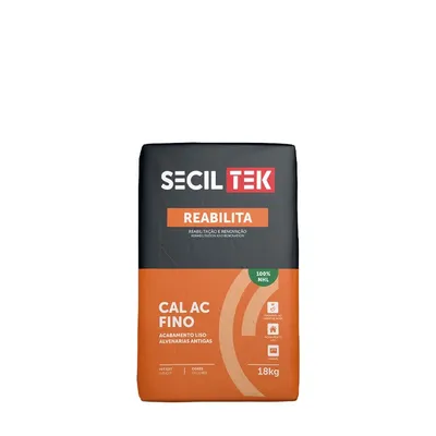 Seciltek REABILITA CAL AC Fino (beige) - afwerkmortel - glad - 18kg (60)