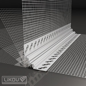 Profilé d'expansion 3D avec treillis - PVC - 10-25 mm - 2 m