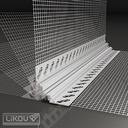 Profilé d'expansion 3D avec treillis - PVC - 10-25 mm - 2 m