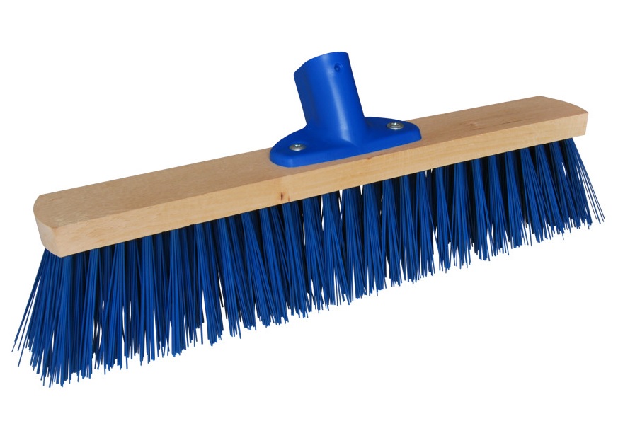 Balai en PVC à poils durs - tête effilée - 50 cm (sans manche)