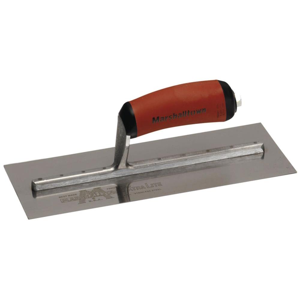 MXS165SD - Truelle à plâtre en acier inoxydable - 406 mm x 127 mm - Manche Durasoft
