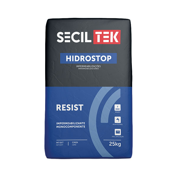 Seciltek HIDROSTOP RESIST - Mortier d'étanchéité élastique - 25 kg (60)
