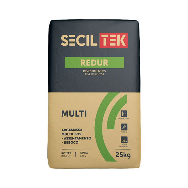 Seciltek REDUR MULTI - Mortier universel pour enduits et maçonnerie - à base de ciment - 25 kg (60)