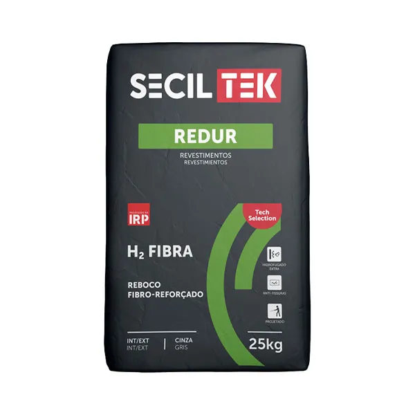 Seciltek REDUR H2 FIBRA - Putzuna - Mortier hydrofuge - renforcé de fibres - CS IV Wc2 Conform - 25kg (60)