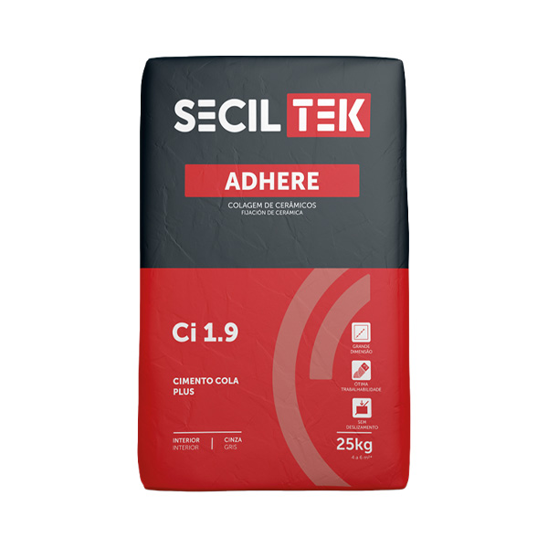 Seciltek ADHERE Ci 1.9 - Colle en poudre pour carreaux de taille moyenne et grande - INTÉRIEUR - 25 kg (60)