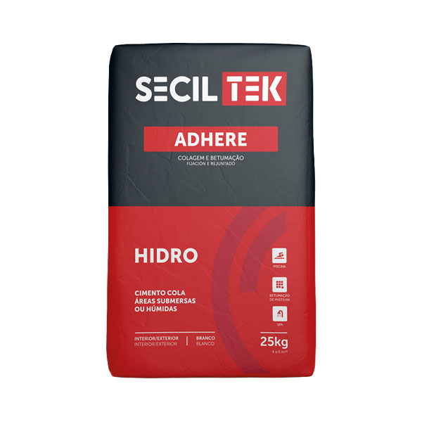 Seciltek ADHERE HIDRO - Ciment-colle et mortier de jointoiement en poudre pour la pose de piscines - BLANC - 25 kg (60)