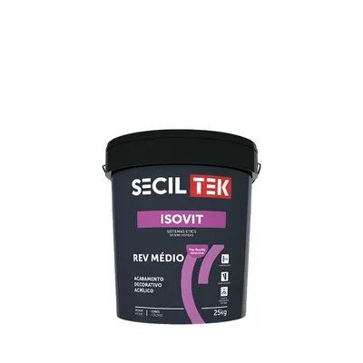 Seciltek Isovit REV MEDIO - Structuurpleister / crépi - 1,4mm - WIT - 25kg (33)