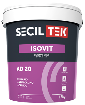 Seciltek Isovit AD 20 - REV Primer/voorstrijk voor structuurpleister/crepi - WIT - 15 liter (33)