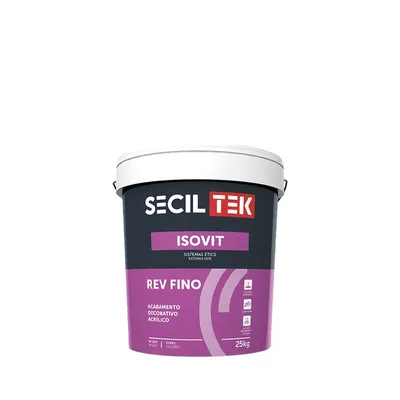 Seciltek Isovit REV FINO - Structuurpleister/crépi - 1,0mm - WIT - 25kg (33)