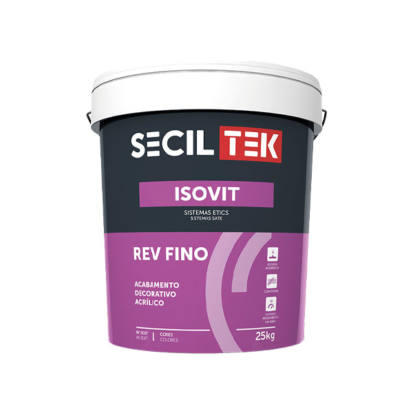 Seciltek Isovit REV FINO - Enduit structuré/crépi - 1,0mm - COLORÉ - 25kg (33)