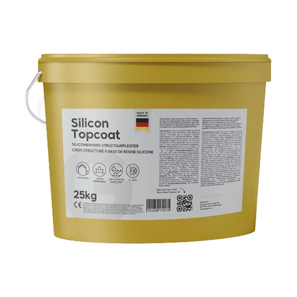 GelamPro Silicon Topcoat - Spachtelputz - Siliconenhars Structuurpleister 1,5mm - Crépi voor Buiten - 25kg (24)