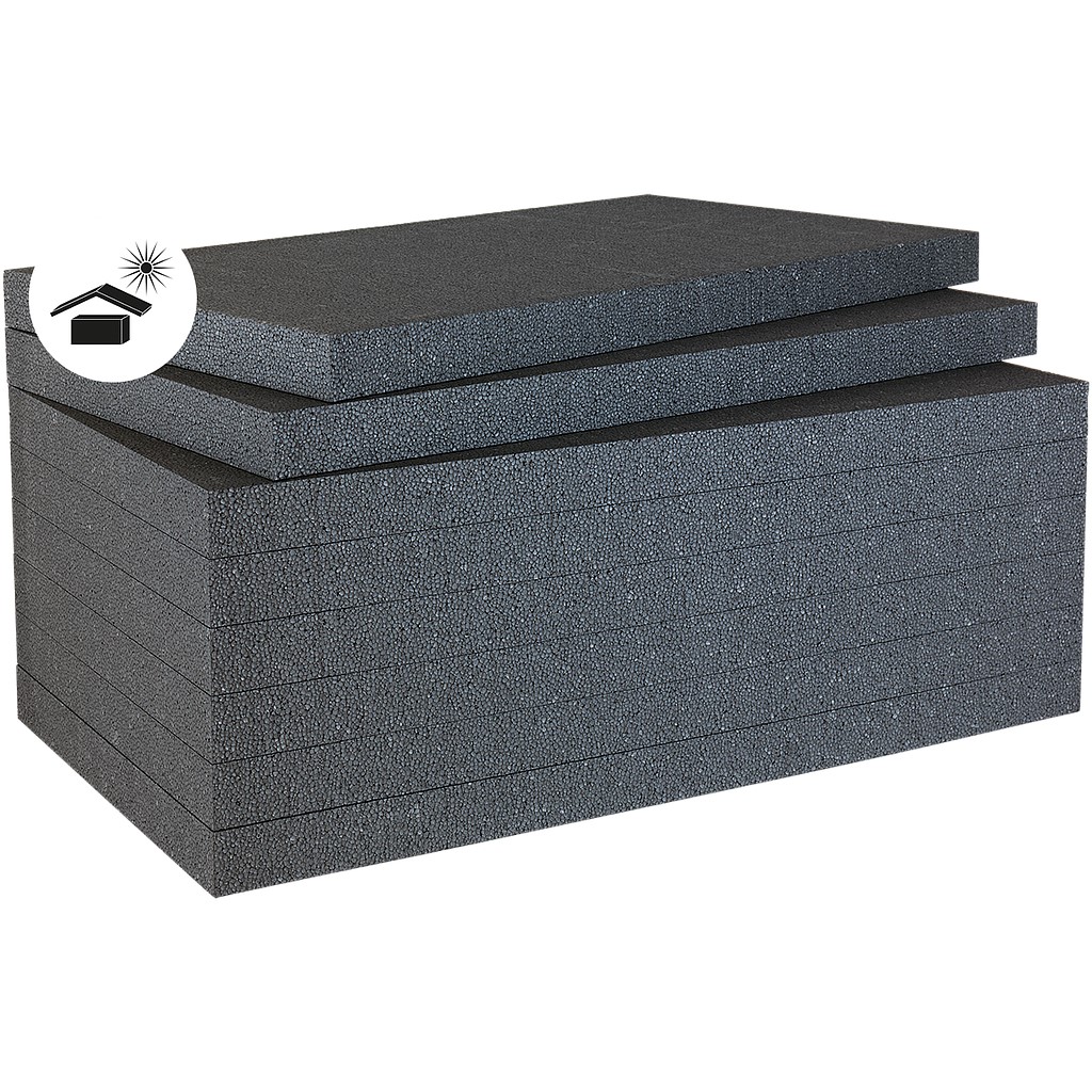 Philippine WDV 032 - Isolation extérieure en EPS Neopor, gris – λ 0,032 – Résistance à la compression de 100 kPa – 1 m²