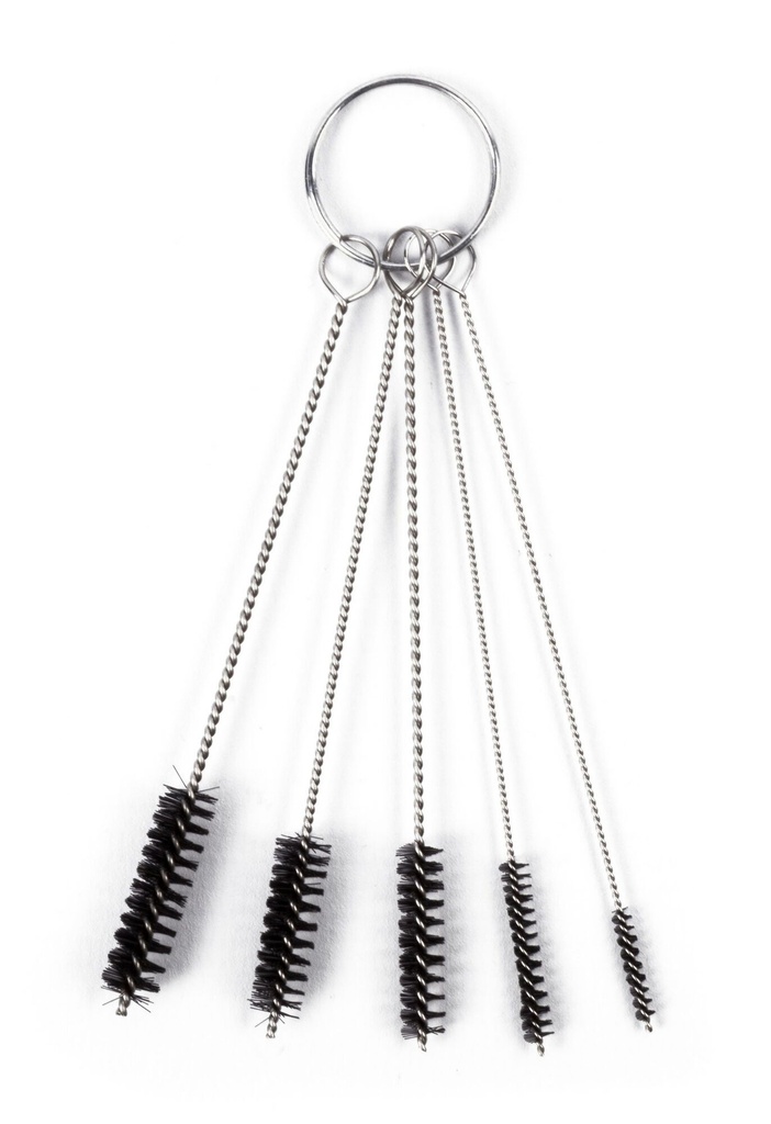 Mini Brosse Set – 5 pièces | Brosses de Nettoyage pour Pistolets à Peinture K12 & Volumair (Ø 2–7 mm)