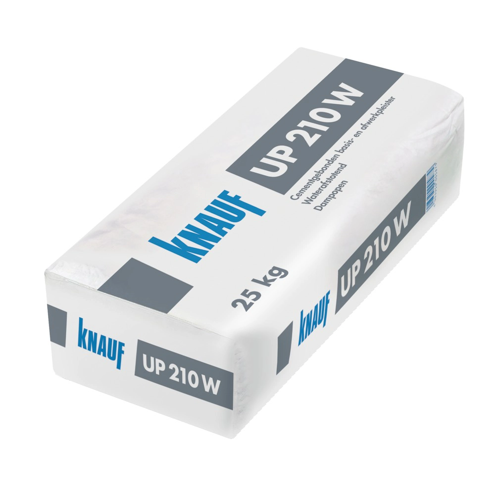 Knauf UP 210 W - Enduit de base et de finition hydrofuge sac 25 kg - sac 25 kg (0,025 tonnes)