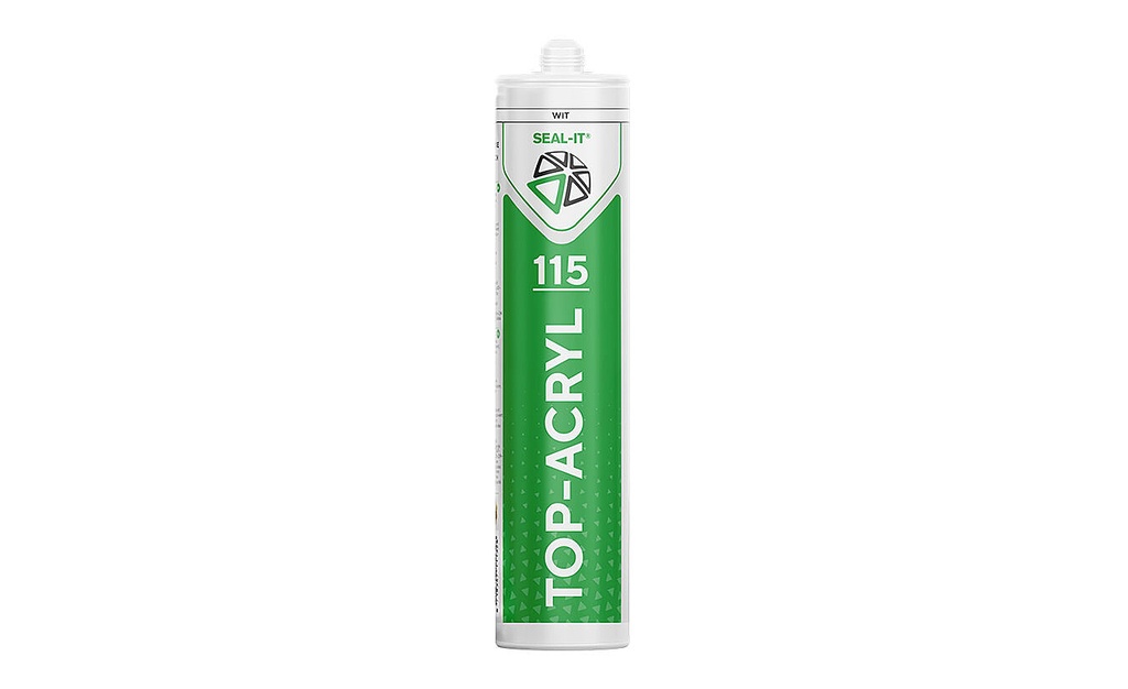 Seal-it® 115 TOP-ACRYL – Overschilderbare Acrylaatkit – Regenbestendig – Voor Binnen & Buiten