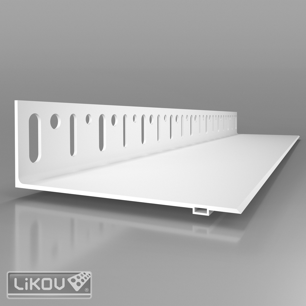 LW-L 160/2000 | Profilé de pose en PVC | Côté mur | Largeur 160 mm | Épaisseur d'isolation 160-320 mm - 2 m
