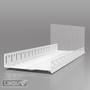 Système de profilés de base réglables 60–320 mm – Profilé combiné de départ et de finition pour systèmes d'isolation thermique par l'extérieur (ETICS) (2 m par profilé)