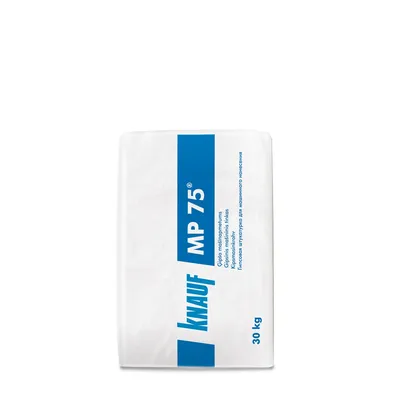 Knauf MP 75 L Spuitgips – Lichtgewicht Gipspleister voor Machine & Hand - zak 30 kg [40]