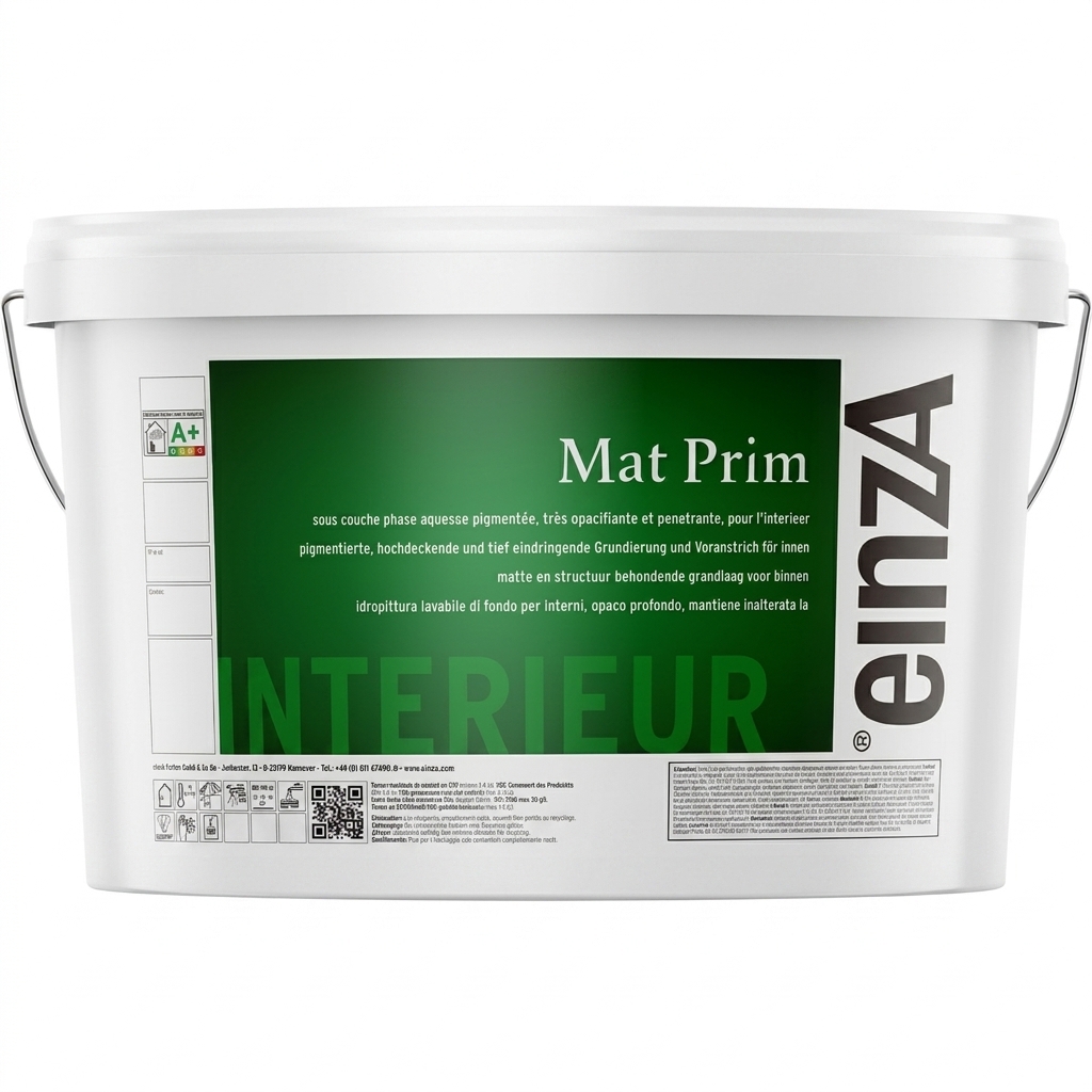 einzA Mat Prim Voorstrijk & Primer - Wit (10 Liter)