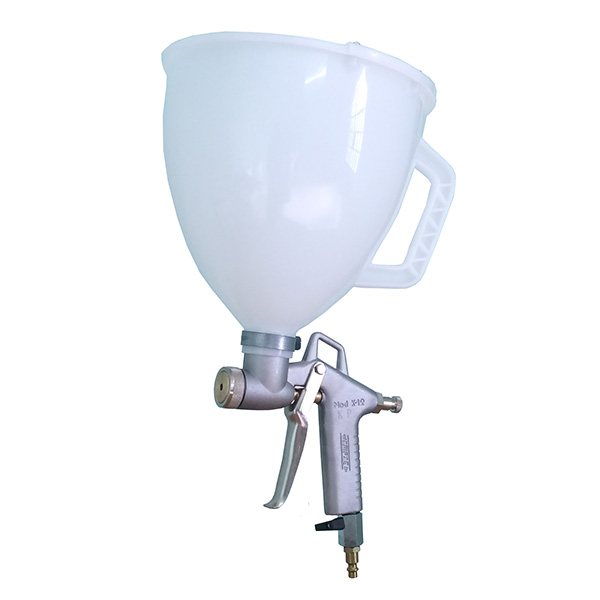 Kripxe K12 - Pistolet pulvérisateur avec seau supérieur - liège projeté - tête de pulvérisation 6mm