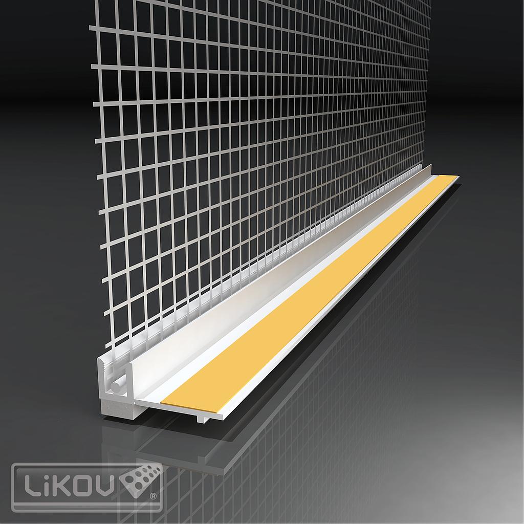 Profilé de butée de fenêtre avec treillis - PVC - 6 mm - 72 m [30 x 2,4 m]