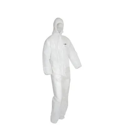 Wegwerp Overall / Schilderspak met capuchon (type 5/6) - Wit