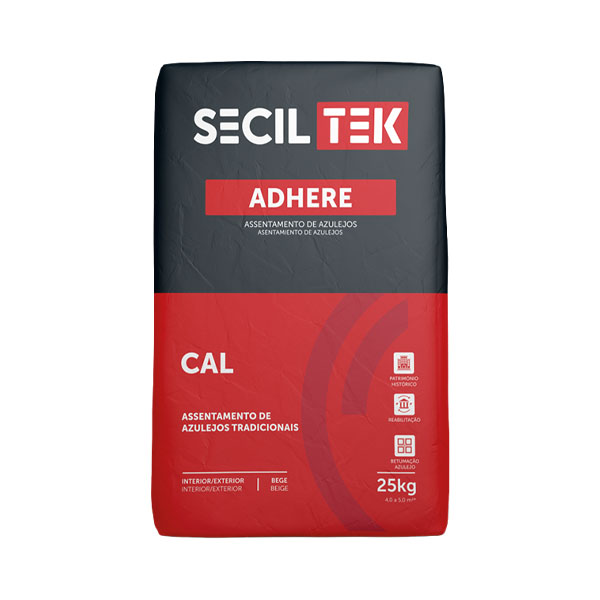 Seciltek (ADHERE) CAL FX - Colle à carrelage et mortier de jointoiement - à la chaux - 25 kg (60)
