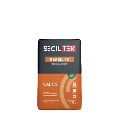 Seciltek REABILITA CAL CS - mortier de réparation - à la chaux - 25 kg (60)