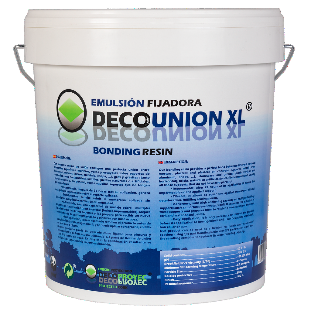 DecoUNION XL - hechtprimer/fixeermiddel voor spuitkurk - 12kg