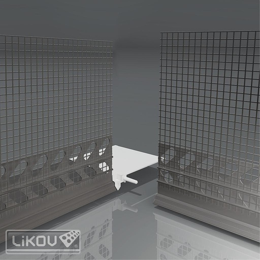 [LW-Z18-2l] Binnenhoek voor Sokkelprofiel kit PVC - 10 stuks