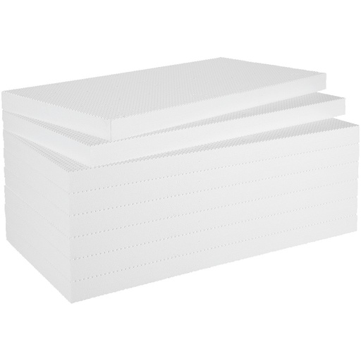 Philippine WDV 035 - Isolation de périmètre et de sol en EPS blanc - λ 0.035 - Structure gaufrée - 150 kPa résistant à la pression - 1m²