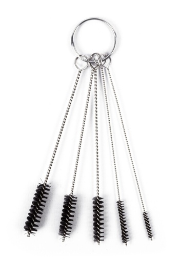 Mini Brosse Set – 5 pièces | Brosses de Nettoyage pour Pistolets à Peinture K12 & Volumair (Ø 2–7 mm)
