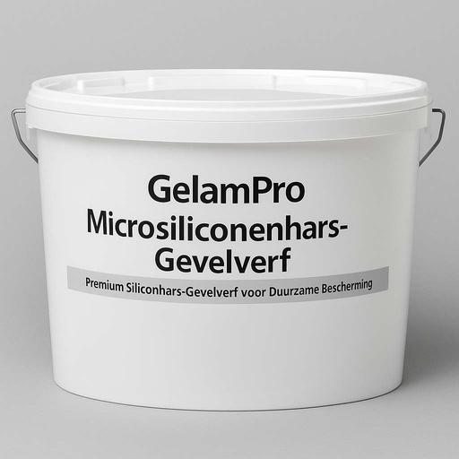 GelamPro Microsiliconehars Gevelverf 12,5L – Premium Gevelverf in Alle RAL & NCS Kleuren