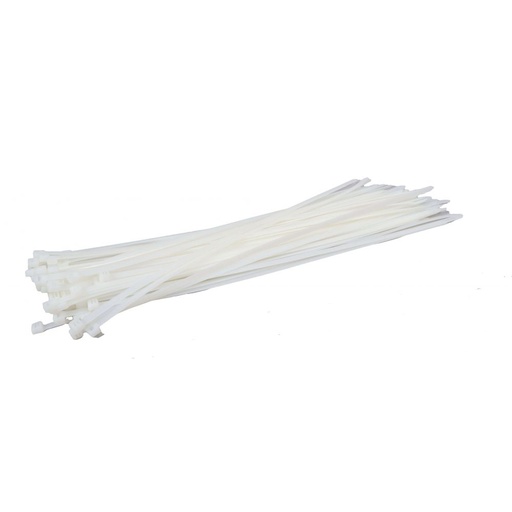 Attache de câble - Colson - blanche - 4,8 mm x 300 mm - 100 pièces