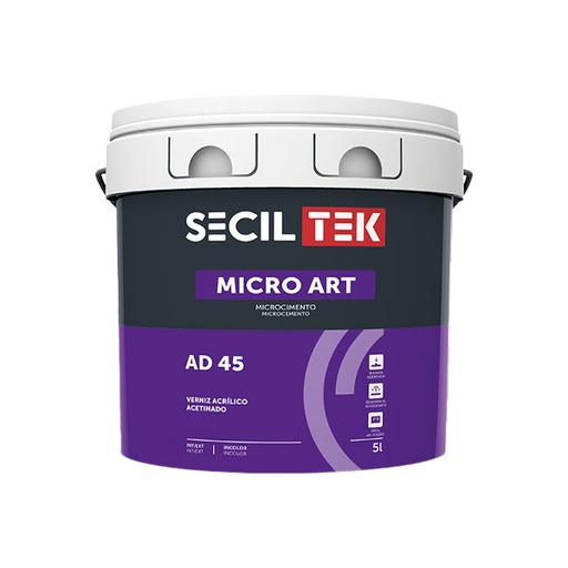 [ad45-5] Seciltek Micro Art AD 45 - vernis acrylique - satiné - 5 litres