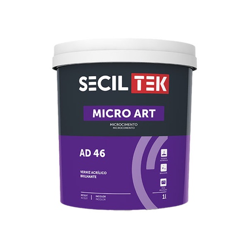 [ad46-1] Seciltek Micro Art AD 46 - vernis acrylique - haute brillance - 1 litre