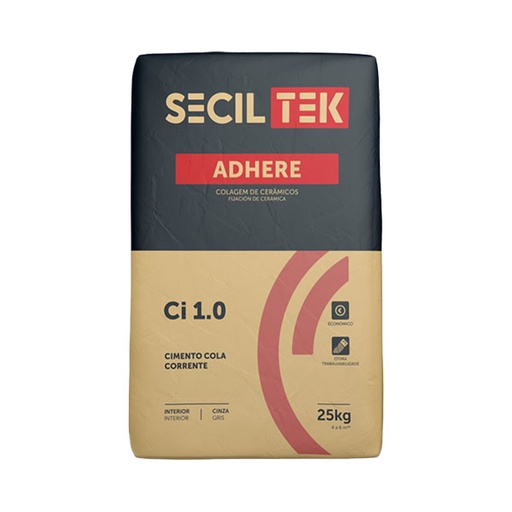 Seciltek ADHERE Ci 1.0 - Colle en poudre économique pour petits carreaux - INTERIEUR - 25kg (60)