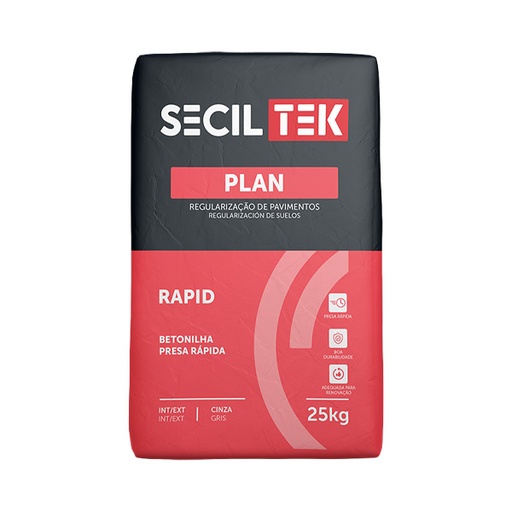 Seciltek PLAN RAPID - Mortier de ciment et sable à prise rapide / chape - 12 heures - 30 kg (54)