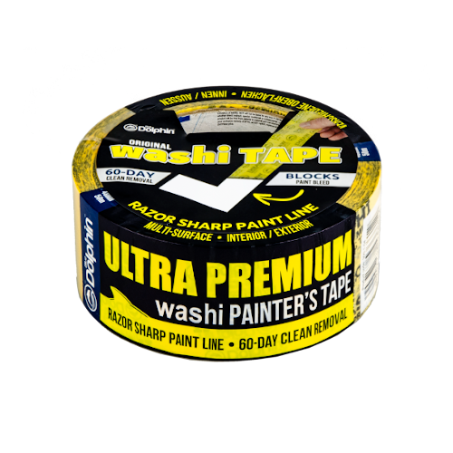WASHI ultra-premium - Ruban adhésif fin - Résistance de 6 semaines à l'extérieur - 50 m