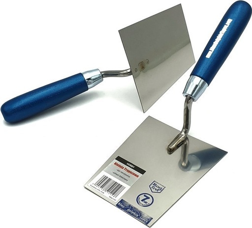 Truelle de plâtrier trapézoïdale/Spatule - Truelle de plâtrier/flotteur - Acier inoxydable - 140mm