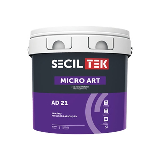 [ad21-5] Seciltek Micro Art AD 21 - apprêt adhérence et absorption - 5 litres